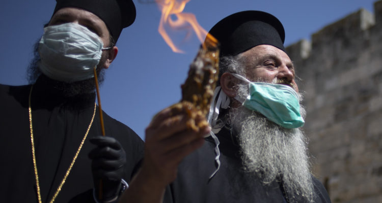 Virus empties Jerusalem church hosting annual ‘fire’ ritual