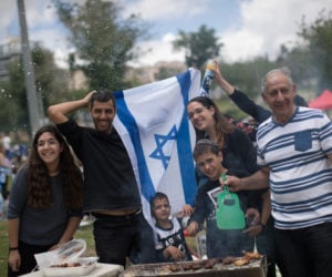 Israelis barbecue during Israel's 71st Independence Day celebrations