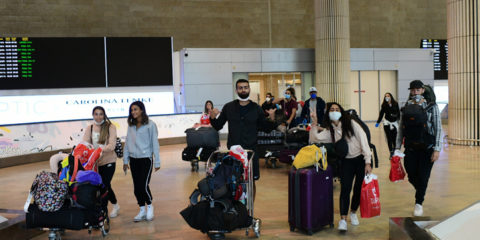 CORONAVIRUS ben gurion airport arrivals