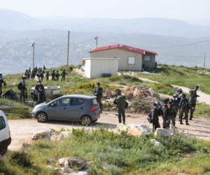 Israeli security forces near Yitzhar