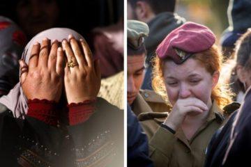 Israeli Palestinian mourn