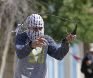 Palestinian demonstrators