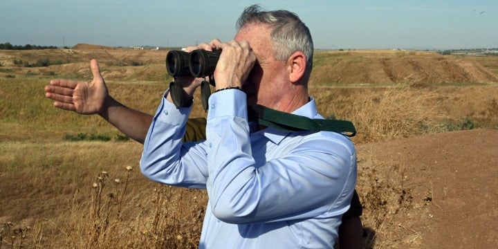 Gantz visits Gaza border, warns conflict with Hamas ‘won’t disappear’