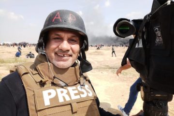 Palestinian cameraman Eyad Hamad