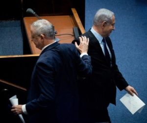 PM Netanyahu and Benny Gantz