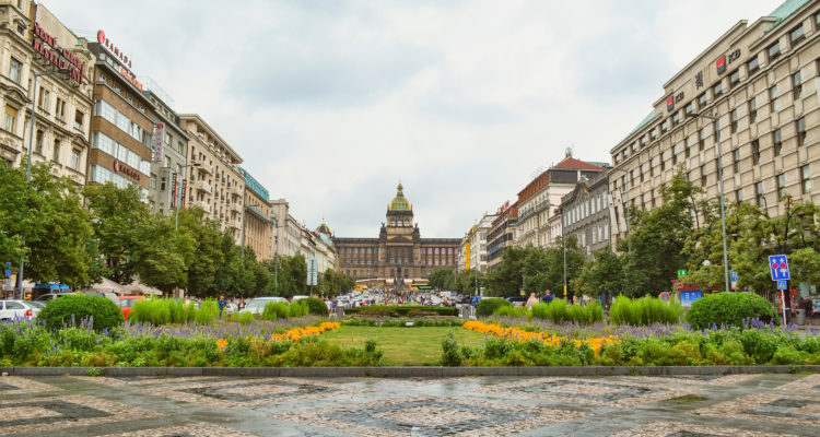 Jewish tombstones used to pave Prague landmark