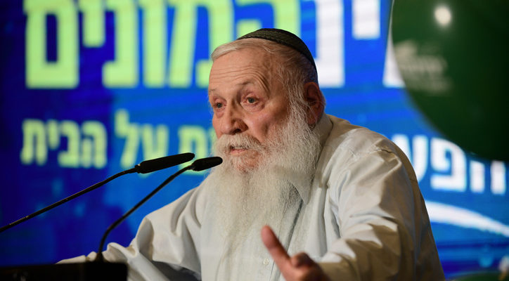 Rabbi Druckman, leader of religious-Zionists, throws support behind Netanyahu sovereignty plan