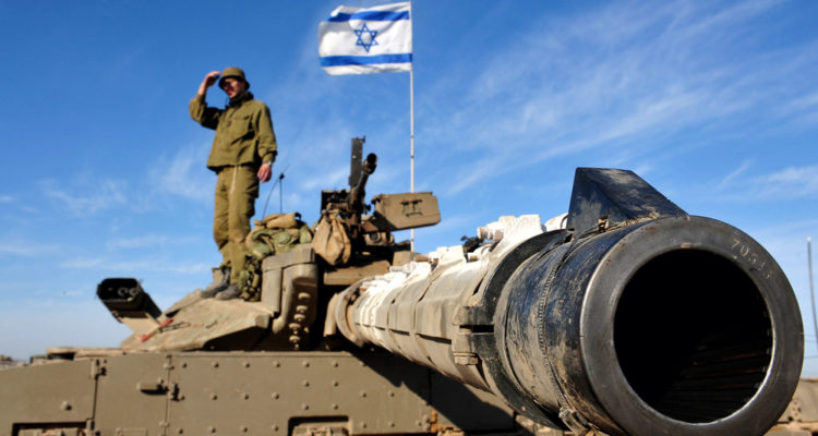 IDF tanks face off against Lebanese soldiers armed with rocket-propelled grenades