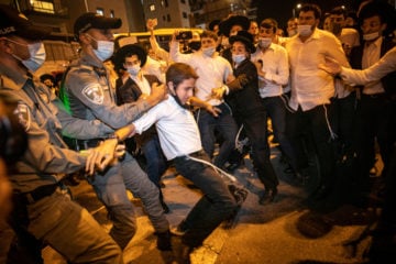 ultra-Orthodox protesters in Jerusalem