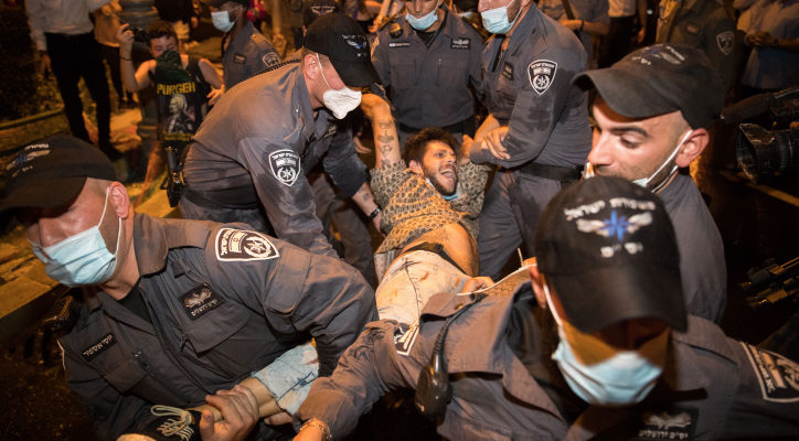 50 arrested, reporters attacked in violent Jerusalem protest; politicians rush to condemn