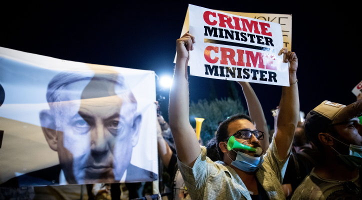 Corona crisis fuels anti-Netanyahu protests throughout country