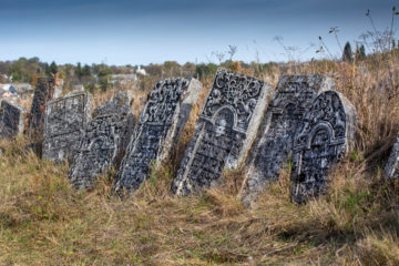 Sataniv Ukraine. Old Jewish cemetery