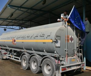 Palestinian fuel tanker