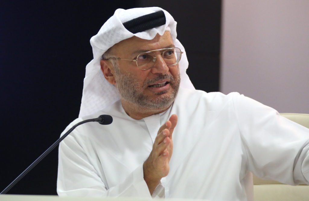 Emirati Minister of State for Foreign Affairs Anwar Gargash