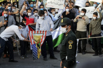 Iran protests agains UAE-Israel peace deal
