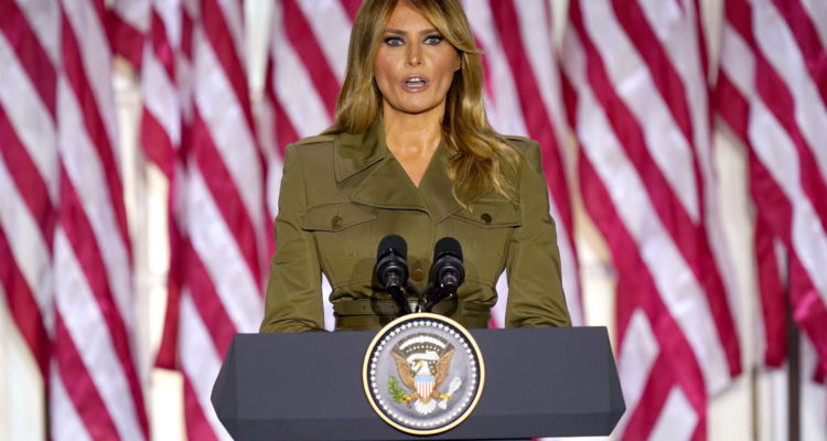 First lady makes pitch for Trump: ‘He will not give up’