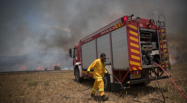 Gaza’s arson balloons spark 60 brush fires in southern Israel