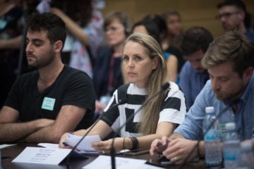 Human rights attorney Gaby Lasky at the Knesset, on July 2, 2018, in Jerusalem, Israel. (Flash 90/Hadas Parush)