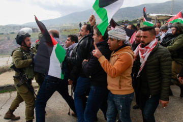 Palestinian demonstrators