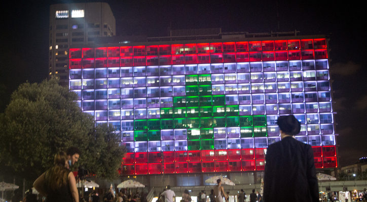 Tel Aviv’s Lebanese flag display sparks backlash, including in Lebanon