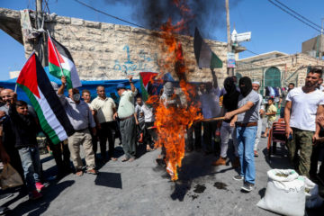 Palestinians protest UAE peace deal