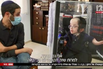 Hizki Thornheim speaks with a Channel 12 reporter. (Screenshot/YouTube/Channel 12)
