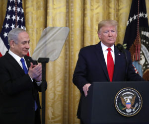 President Donald Trump and Prime Minister Benjamin Netanyahu at the White House