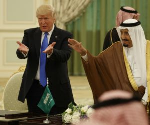 President Donald Trump and Saudi King Salman