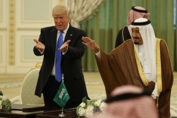 President Donald Trump and Saudi King Salman