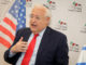 US ambassador to Israel David Friedman speaks during a visit to Efrat on February 20, 2020. (Flash90/Gershon Elinson)