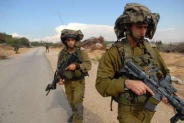 Soldiers of an Israeli army unit