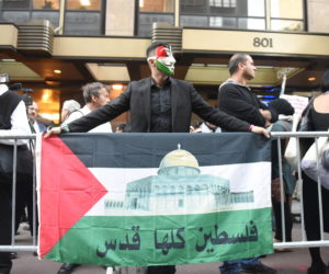 An anti-Israel protest