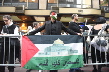 An anti-Israel protest