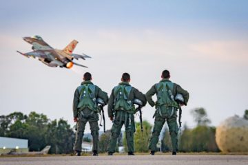 Israeli Air Force pilots during the ceremony marking the closure of the IAF's 117th Squadron at Ramat David Air Force Base, on September 30th, 2020.(Courtesy: IDF Spokesperson's Office)