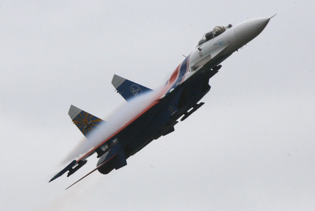 Sukhoi SU-27 jet fighter