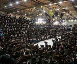 Belz hasidim celebrate Sukkot in Jerusalem
