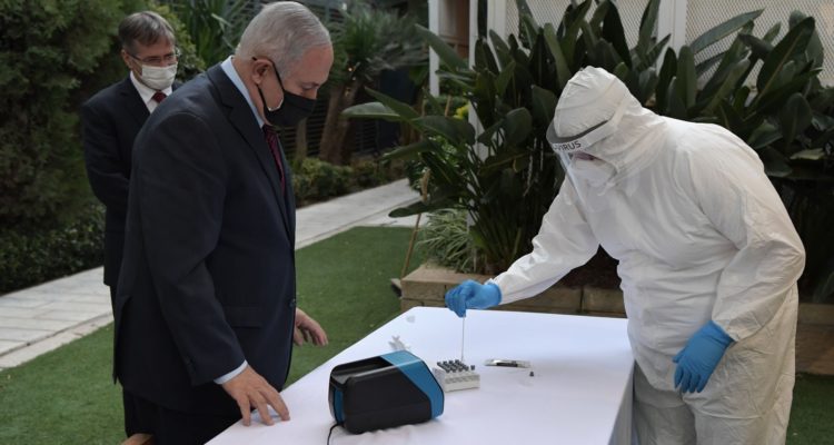 Netanyahu tests negative for corona, expresses ‘cautious optimism’ about ‘blocking pandemic’