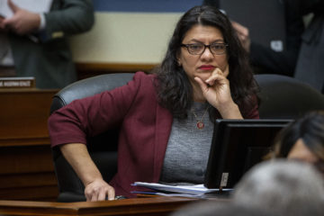 Rep. Rashida Tlaib, D-Mich., at a hearing of the House Committee on Oversight and Reform, on Capitol Hill, Wednesday, Feb. 12, 2020, in Washington. (AP Photo/Alex Brandon)