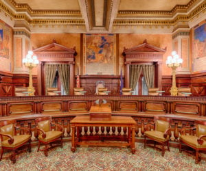The Supreme Court Chamber in the Pennsylvania State Capitol building