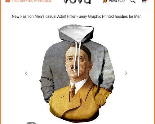 Online retailer pulls ‘Hitler hoodie’ after complaints