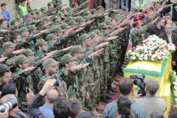 Hezbollah nazi salute