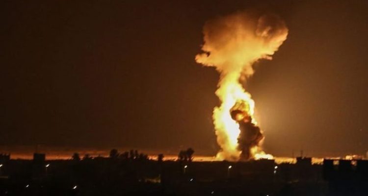 Massive airstrikes pound Syria: 40 killed, Iranian weapons depots destroyed