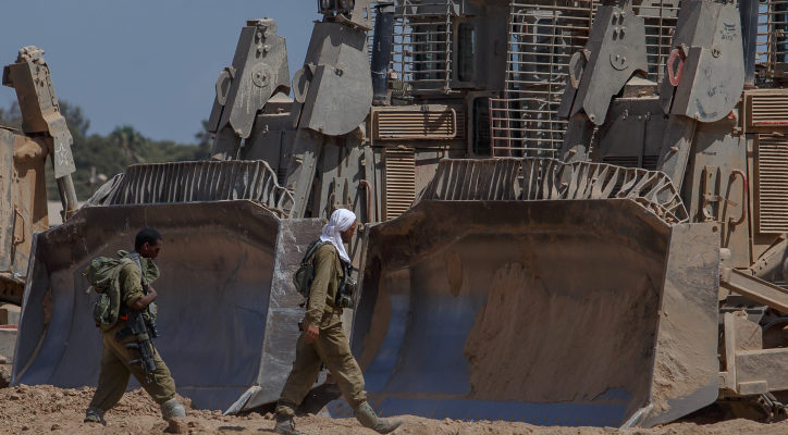 IDF engineering vehicles fired upon along Gaza Strip