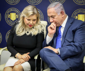 Former prime minister Benjamin Netanyahu and his wife Sara