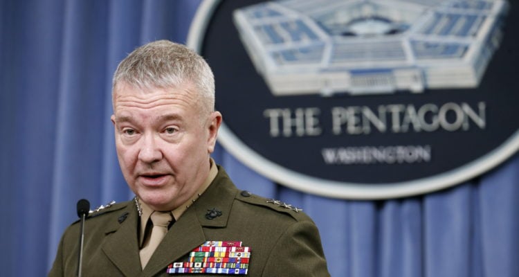 US Gen. McKenzie in Oman warns Iran to behave ‘soberly’