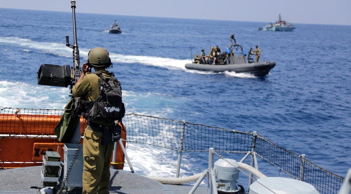 Israeli Navy foils attack at sea, sinks suspicious vessel
