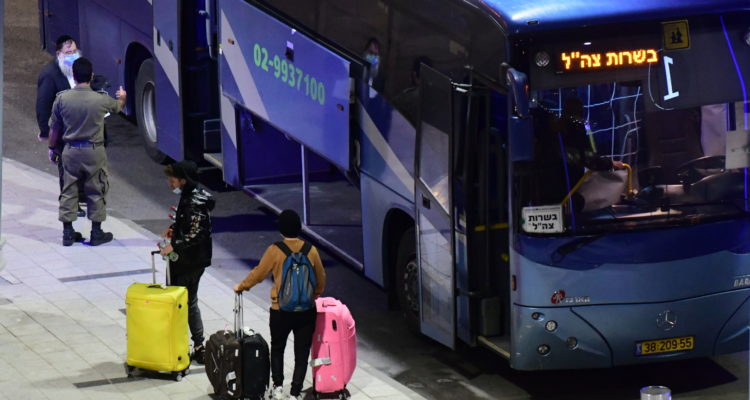 Israelis forced into quarantine hotel make getaway during bus stop