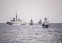 Warships on the Mediterranean