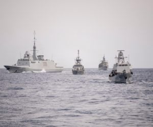 Warships on the Mediterranean