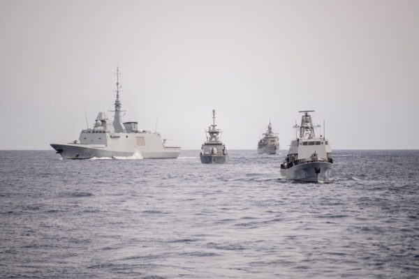 Warships on the Mediterranean